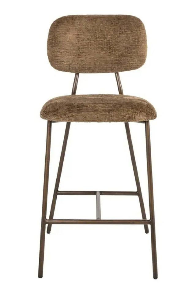 Brown Fabric Counter Stools (2) | Richmond Interiors Xenia | Oroa.com