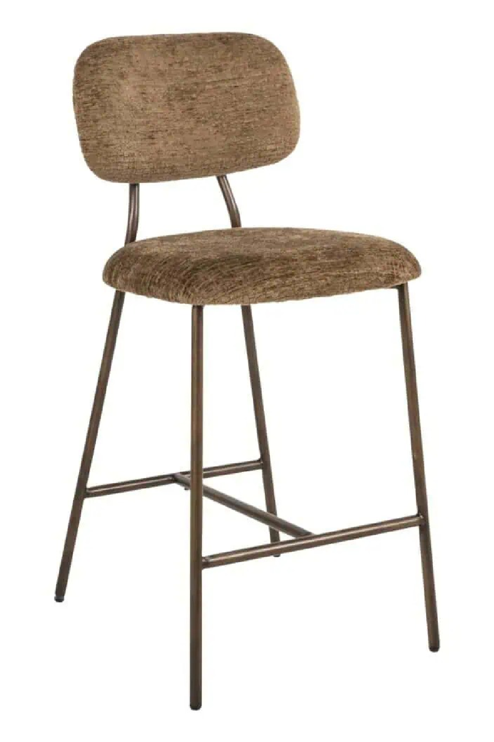 Brown Fabric Counter Stools (2) | Richmond Interiors Xenia | Oroa.com