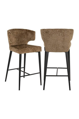 Brown Upholstered Counter Stool | Richmond Interiors Taylor | Oroa.com