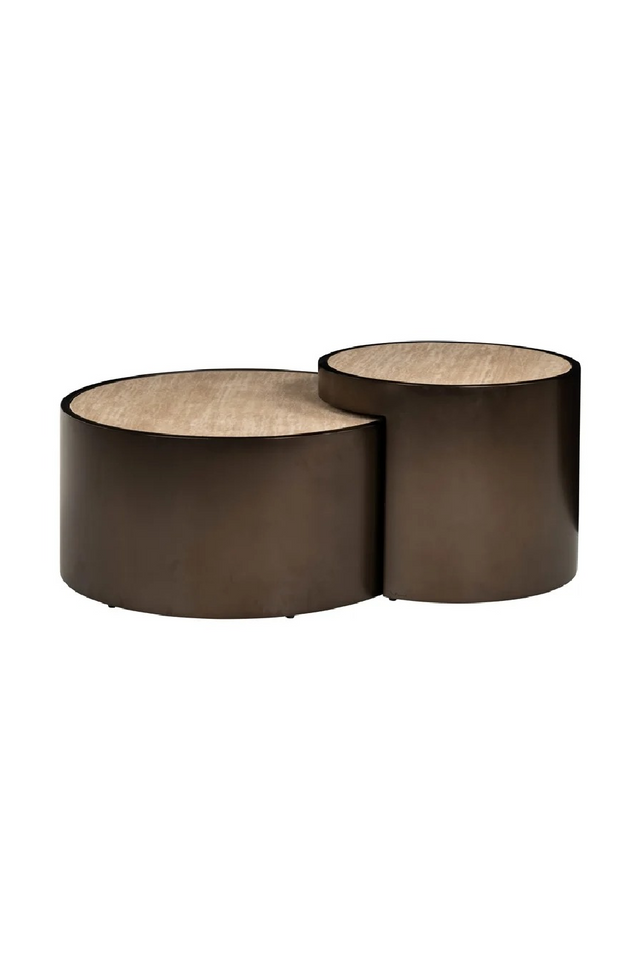 Steel Framed Nested Coffee Tables (2) | Richmond Interiors Ronson | Oroa.com