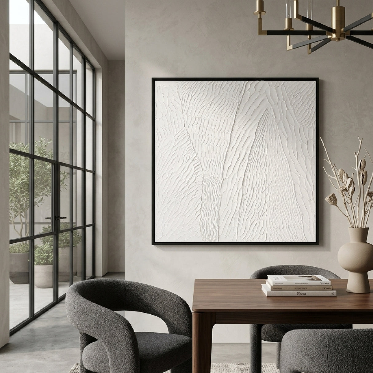   White Textured Wall Art | Oroa.com