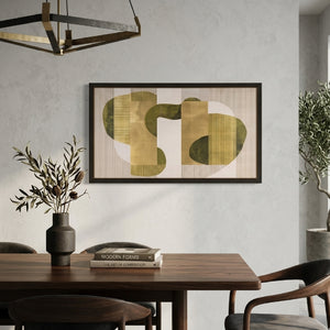   Green and Gold Abstract Wall Art | Oroa.com