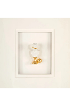 White Framed Sculpture Wall Art | Richmond Interiors Hanna | Oroa.com