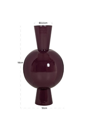 Red Conical Sphere Vase | Richmond Interiors Arvine | Oroa.com
