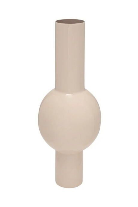 White Tubular Enamel Vase | Richmond Interiors Novee | Oroa.com