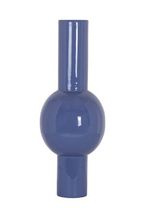 Blue Tubular Enamel Vase | Richmond Interiors Novar | Oroa.com