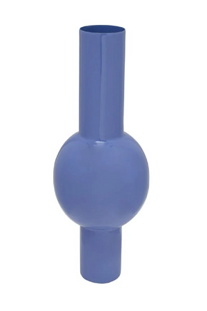 Blue Tubular Enamel Vase | Richmond Interiors Novar | Oroa.com
