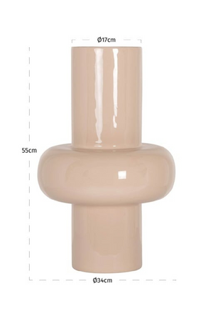 Cream Enamel Vase | Richmond Interiors Benice | Oroa.com