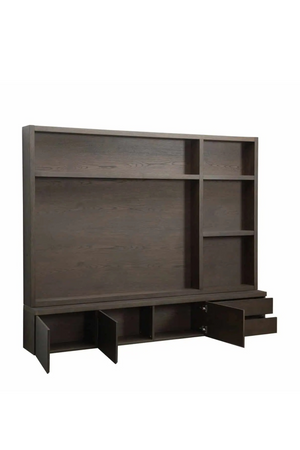 Brown Oak Tall TV Cabinet | Richmond Interiors Lachance | Oroa.com