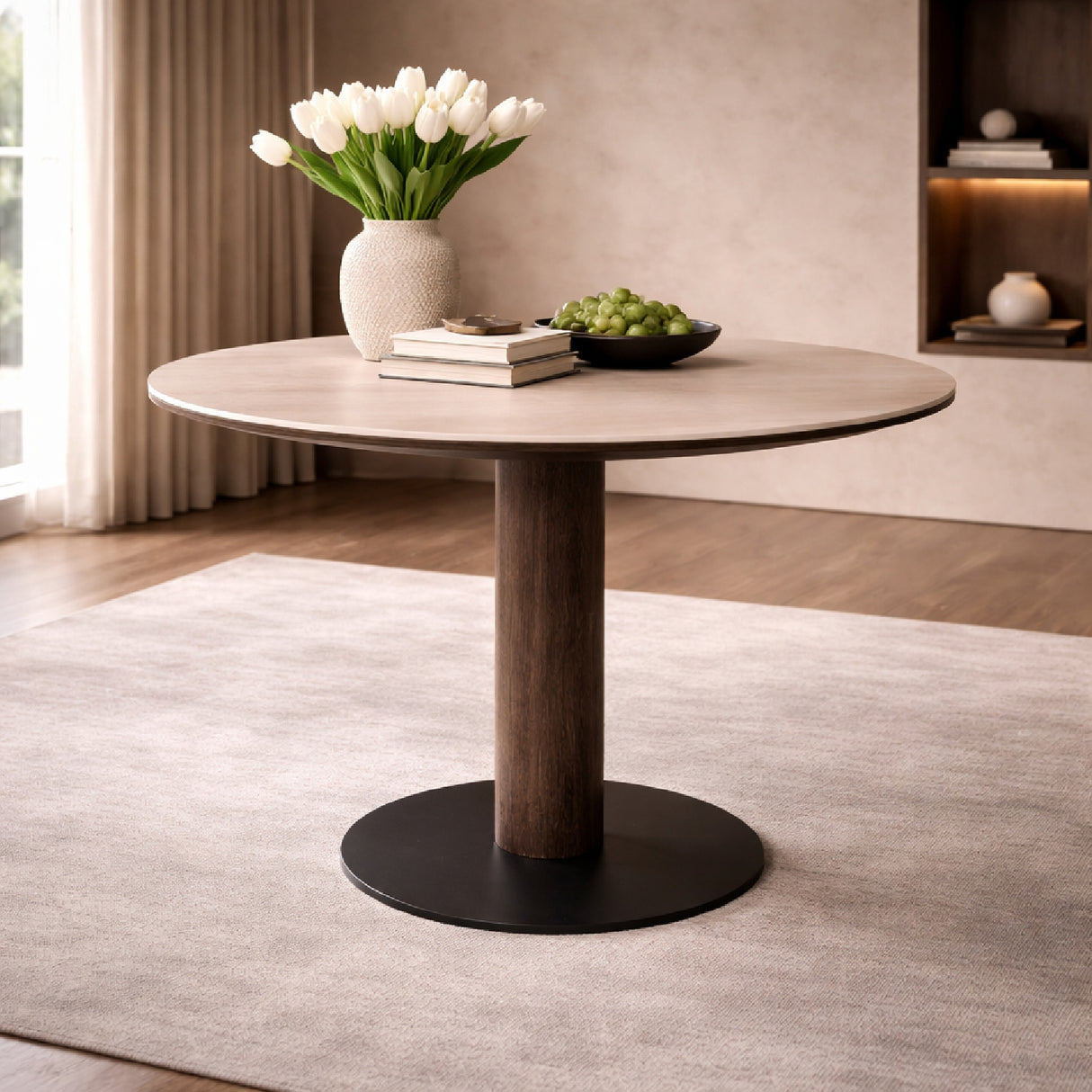   Brown Oak Bistro Table | Oroa.com