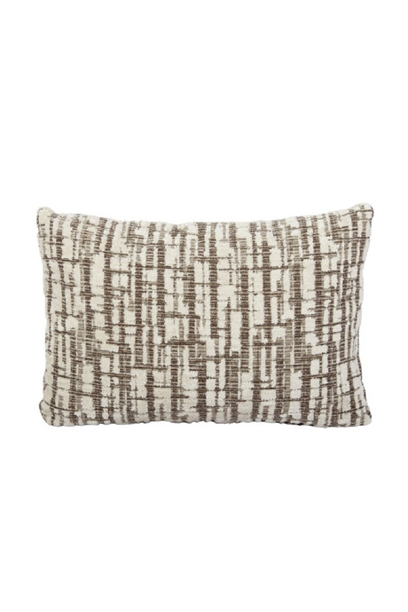 Cream Printed Rectangular Cushion | Richmond Interiors Oliv | Oroa.com