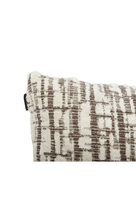Cream Printed Rectangular Cushion | Richmond Interiors Oliv | Oroa.com