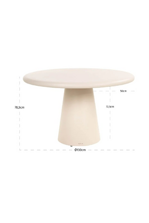 White Indoor/Outdoor Dining Table | Richmond Interiors Urban Bloom| Oroa.com