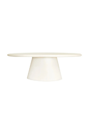 White Oval Indoor/Outdoor Dining Table | Richmond Interiors Urban Bloom | Oroa.com