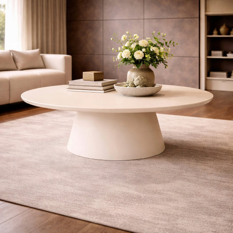   White Oval Indoor/Outdoor Dining Table | Oroa.com