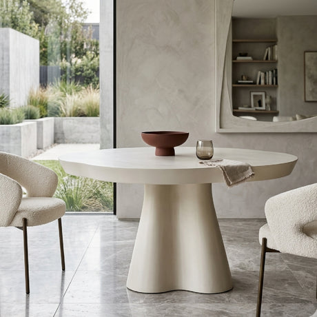   White Indoor/Outdoor Modern Dining Table | Oroa.com