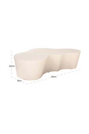 White Organic Indoor/Outdoor Coffee Table | Richmond Interiors Urban Bloom | Oroa.com