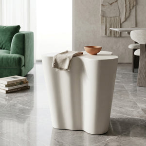   White Organic Indoor/Outdoor End Table | Oroa.com