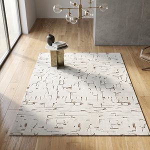   White Wool Blend Carpet | Oroa.com