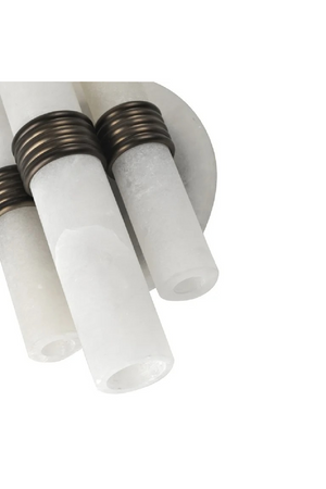 Cylindrical Alabaster Wall Lamp | Richmond Interiors Zara | Oroa.com