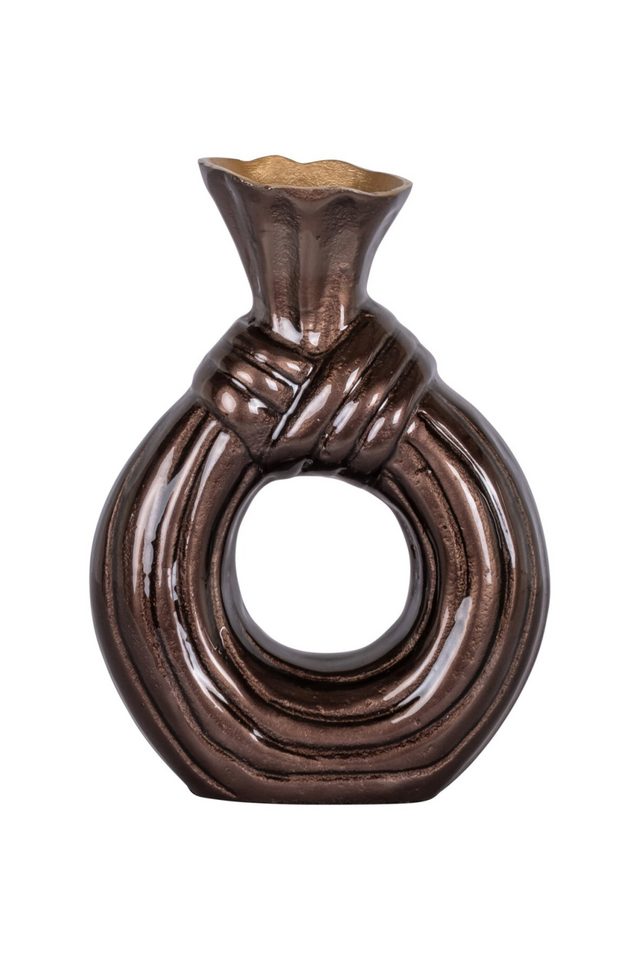 Dark Brown Aluminum Vase | Richmond Interiors Suen | Oroa.com