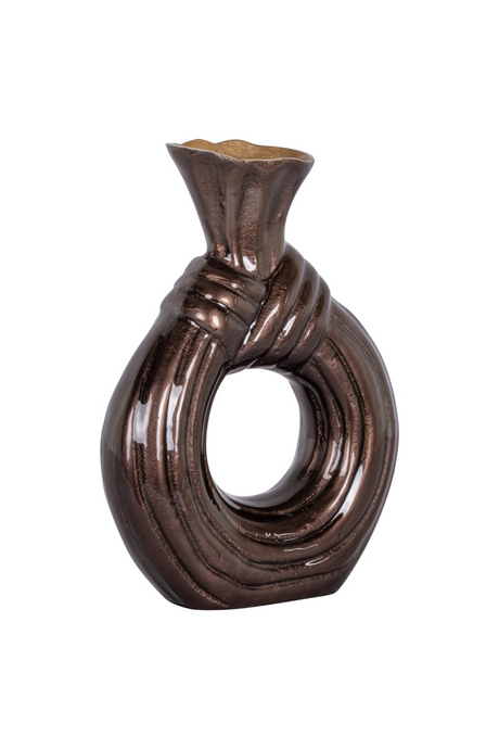 Dark Brown Aluminum Vase | Richmond Interiors Suen | Oroa.com