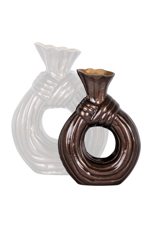 Dark Brown Aluminum Vase | Richmond Interiors Suen | Oroa.com