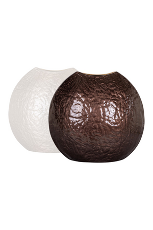 Dark Brown Textured Vase | Richmond Interiors Jony | Oroa.com
