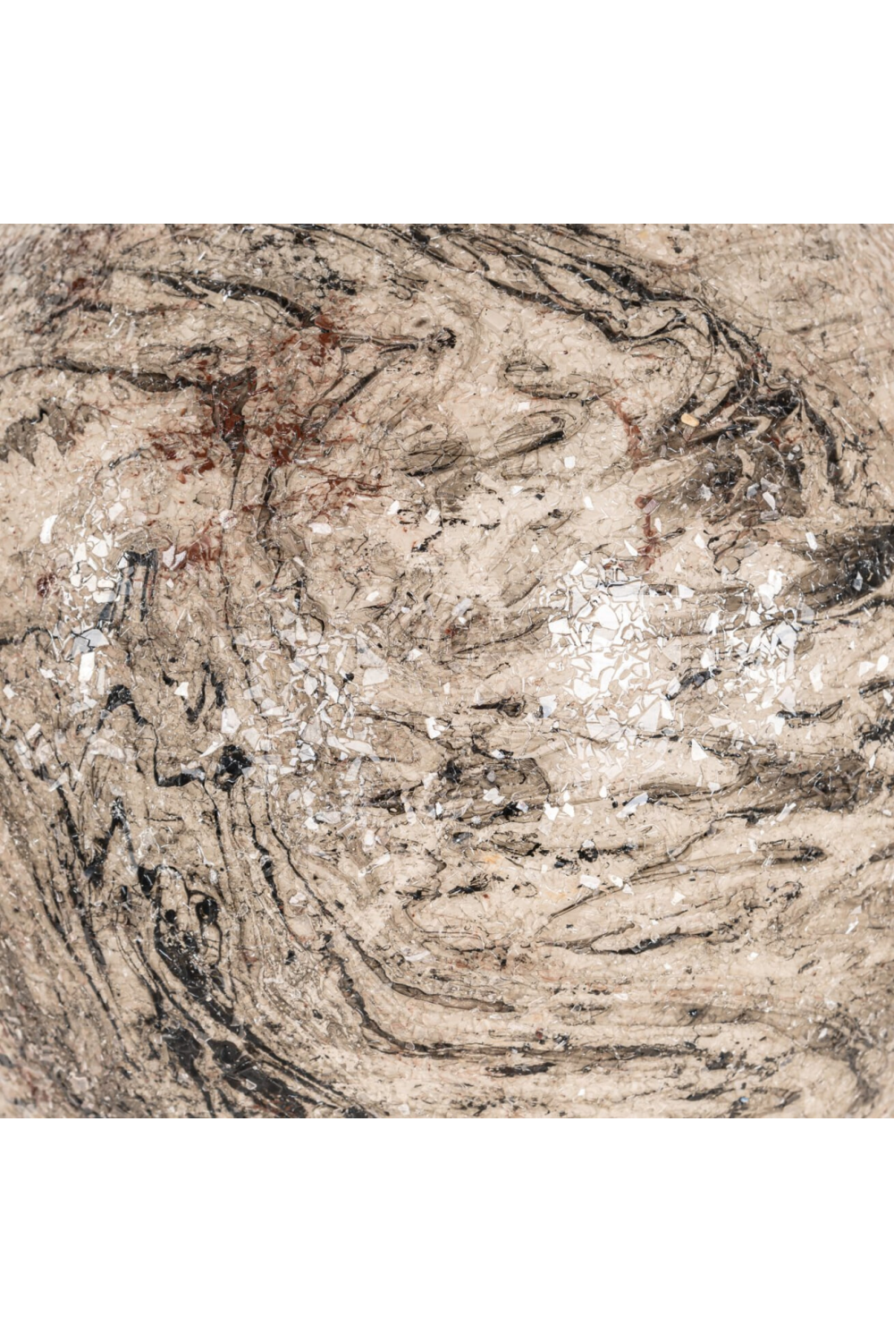 Beige Iron Sculpted Vase | Richmond Interiors Moisa | Oroa.com