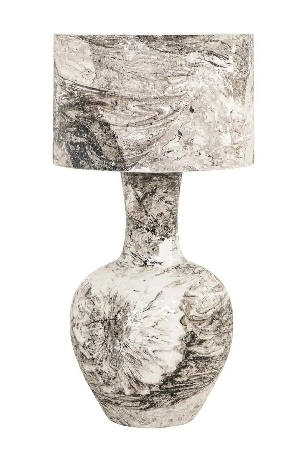 Black & White Swirl Table Lamp | Richmond Interiors Cecile | Oroa.com