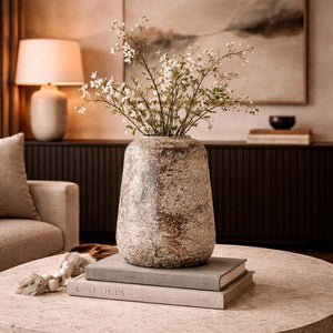   Modern European furniture - Beige Iron Vase - www.oroa.com | Oroa.com