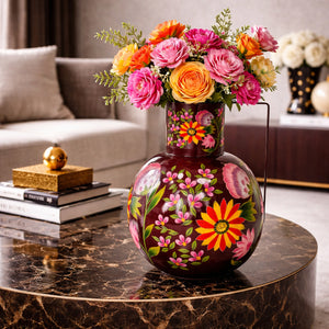   Floral Painted Vase | Oroa.com