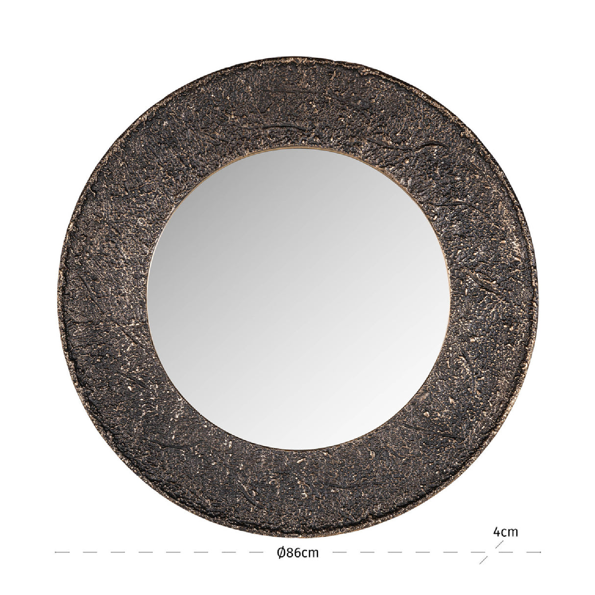   Contract furniture - Round Bronze Mirror - www.oroatrade.com | Oroa.com
