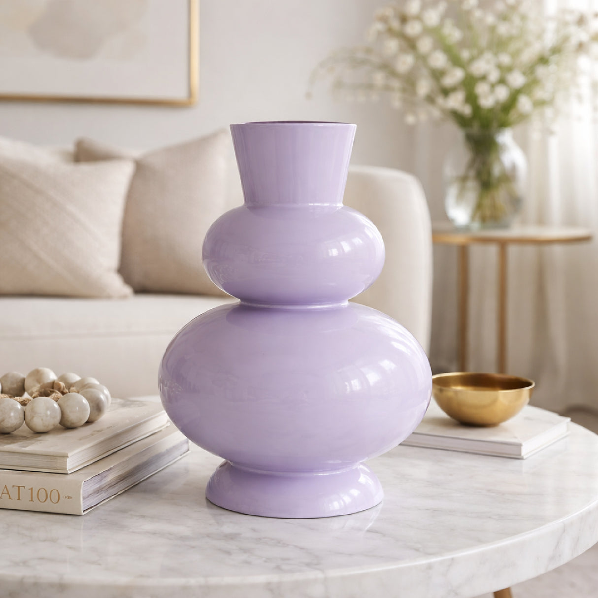   Glossy Lavender Vase | Oroa.com