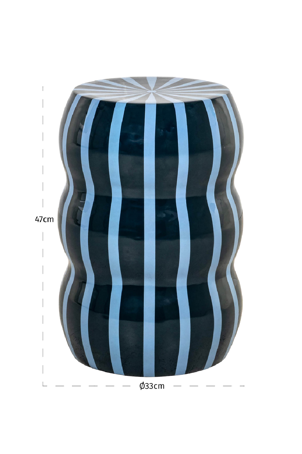 Stripes Iron Side Table | Richmond Interiors Boyd | Oroa.com