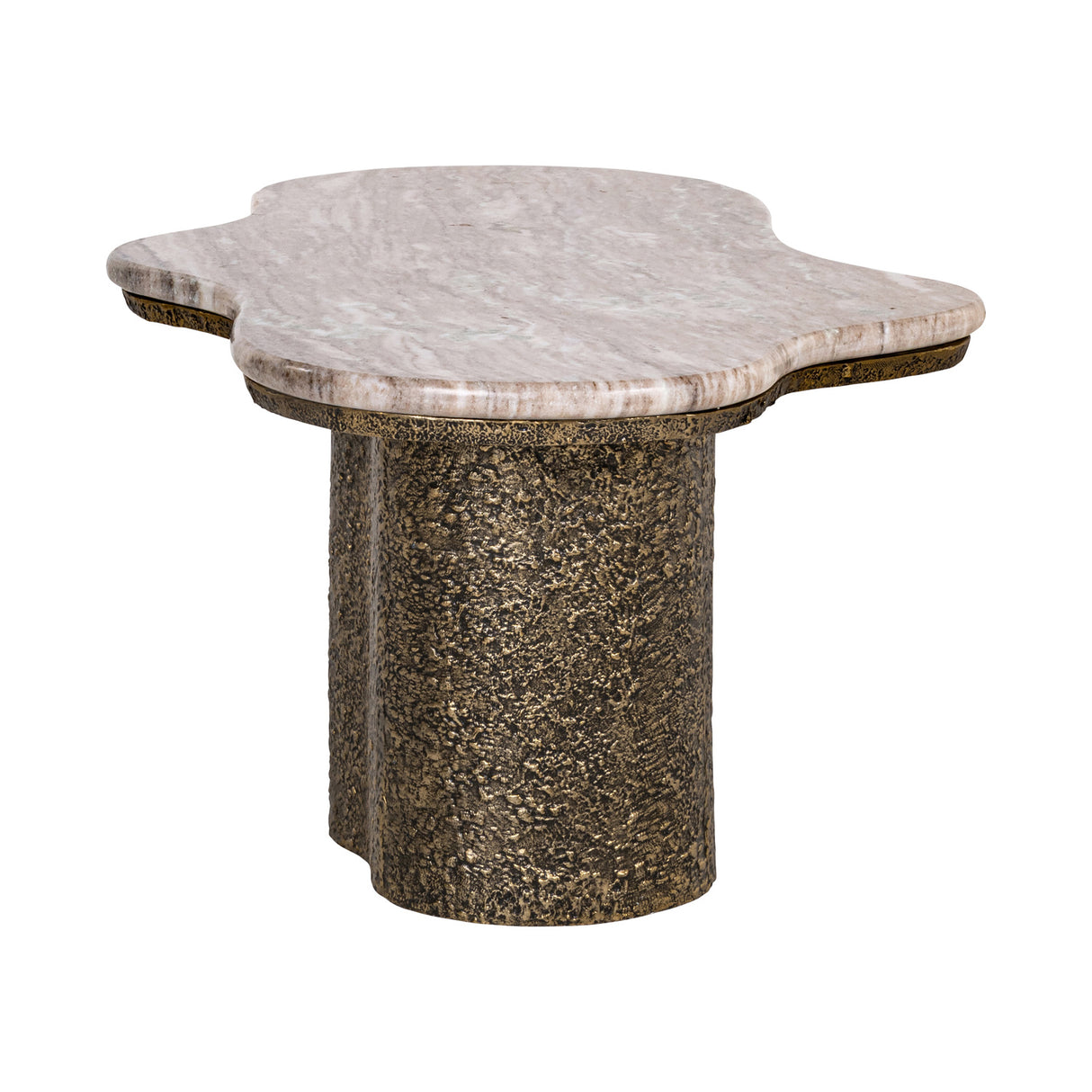 Modern European furniture - Organic-Shaped Marble Coffee Table - www.oroa.com