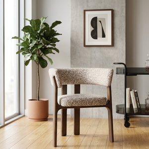   Wood Framed Curve Dining Chair | Oroa.com