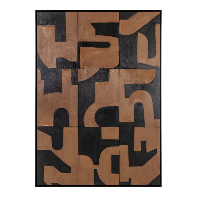 Brown Abstract Wall Art | Richmond Interiors Cascade | Oroa.com