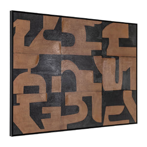   Brown Abstract Wall Art | Oroa.com