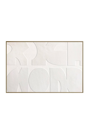 White Geometrical Wall Art | Richmond Interiors Decadence | Oroa.com