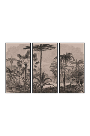 Palm Trees Wall Art Set (3) | Richmond Interiors Rhapsody | Oroa.com