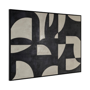   Black Geometrical Pattern Wall Art | Oroa.com