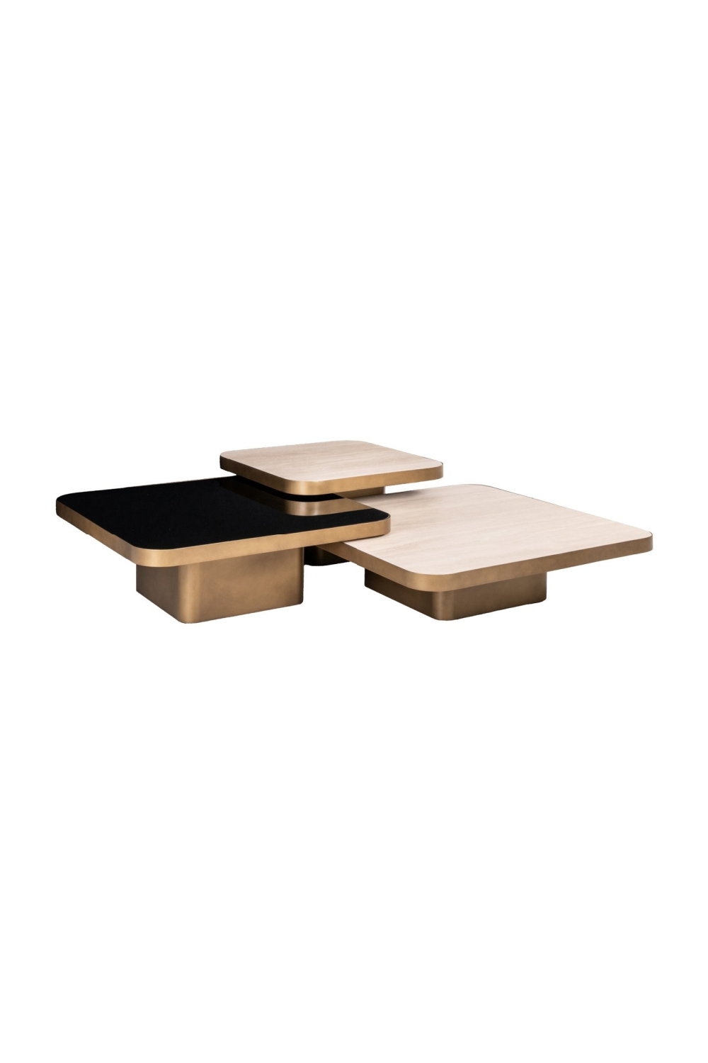 Glass/Ceramic Coffee Table Set (3) | Richmond Interiors Cumulus | Oroa.com