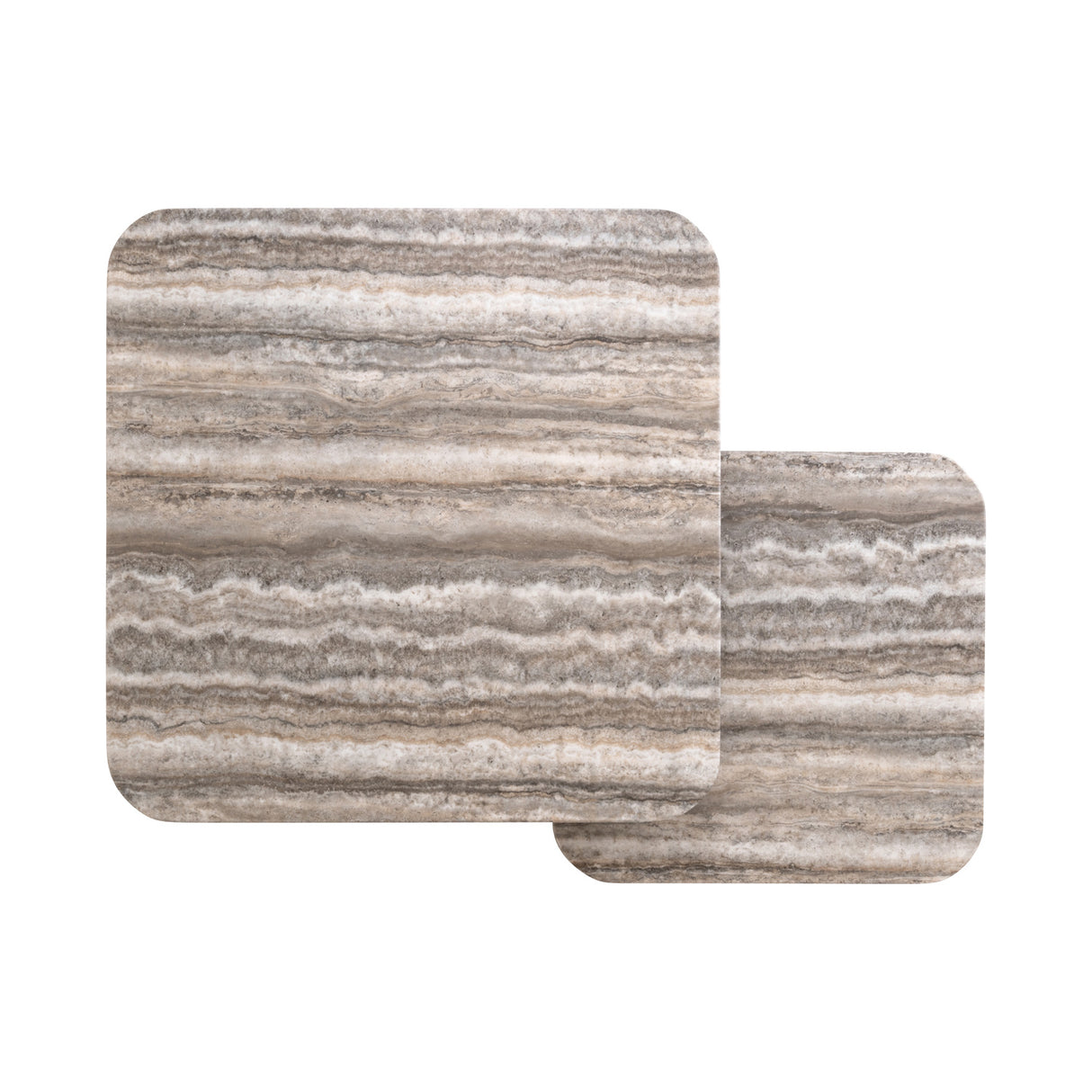   Gray Travertine Coffee Tables (2) | Oroa.com