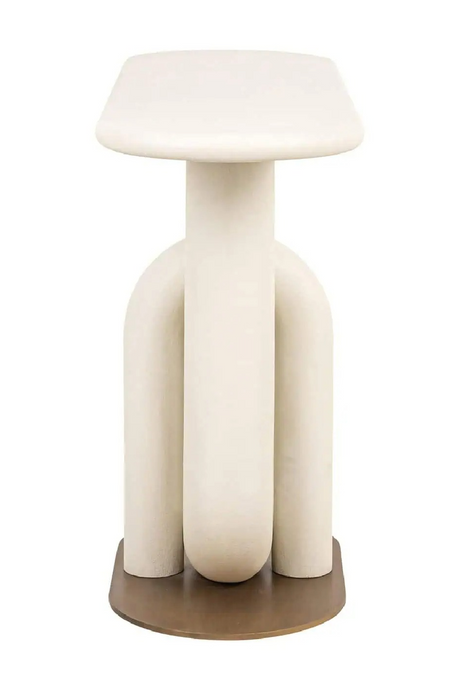 White Metal Modern Console | Richmond Interiors Winslow | Oroa.com