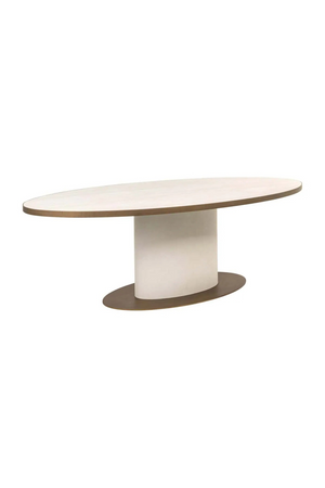 Oval White Ceramic Dining Table | Richmond Interiors Tivoli | Oroa.com