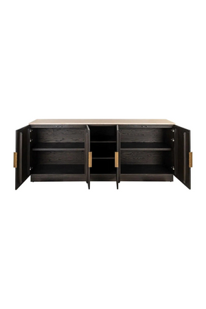 Travertine Top 4-Door Sideboard | Richmond Interiors Claremont | Oroa.com