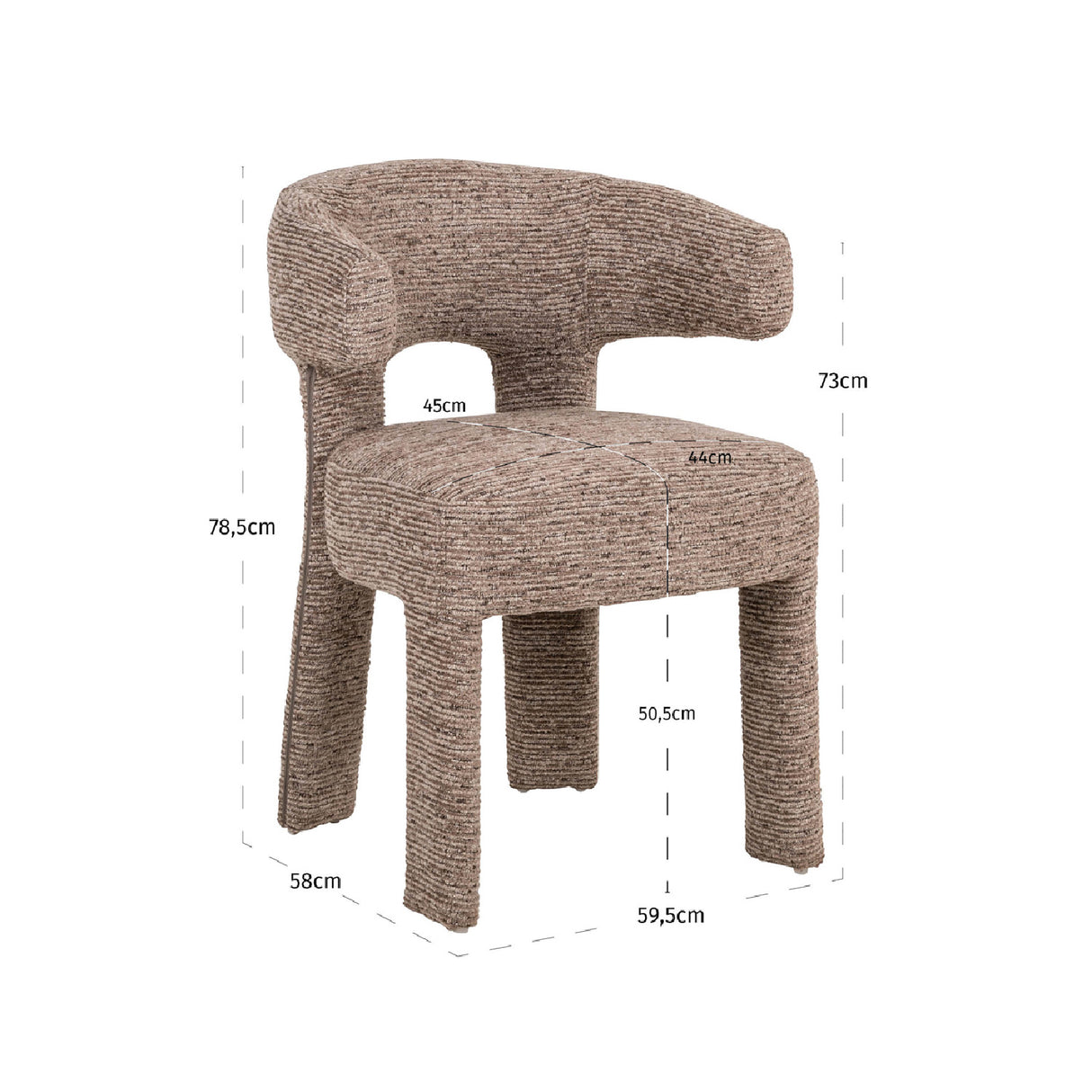   Fully-Upholstered Dining Chair | Oroa.com