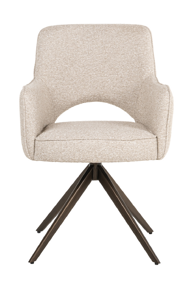Cut-Out Swivel Dining Armchair | Richmond Interiors Ginerva | Oroa.com