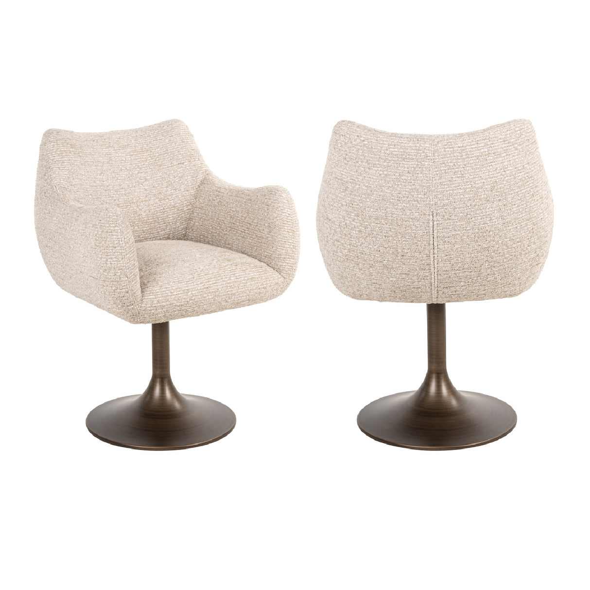   Modern European furniture - Upholstered Dining Swivel Chair - www.oroa.com | Oroa.com